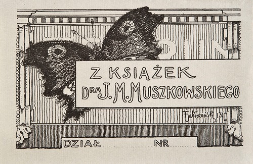 Bookplate of Jan Muszkat-Muszkowski
