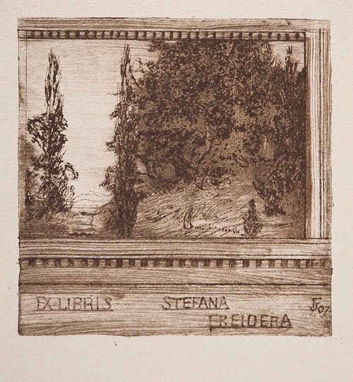 Bookplate of Stefan Freider