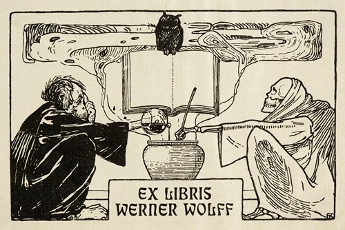Bookplate of Werner Wolff