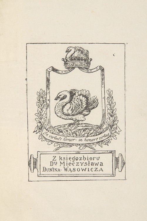 Ekslibris Mieczysława Dunin-Wąsowicza (1849–1913)
