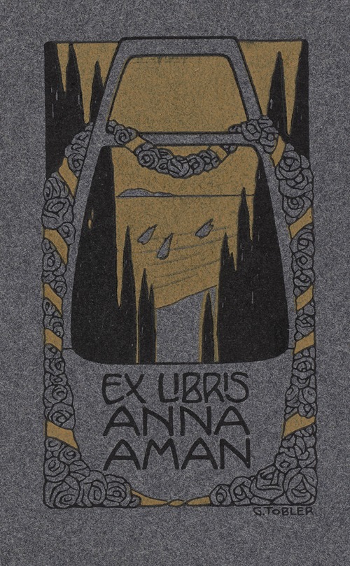 Bookplate of Anna Aman