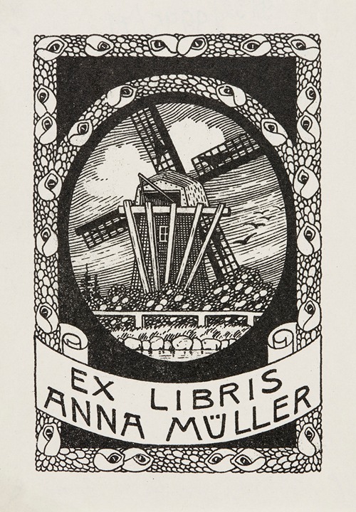 Bookplate of Anna Müller