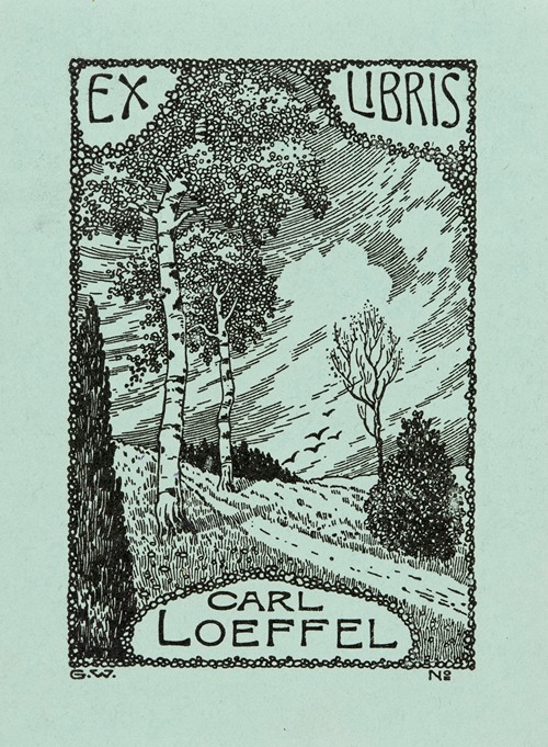 Bookplate of Carl Loeffel