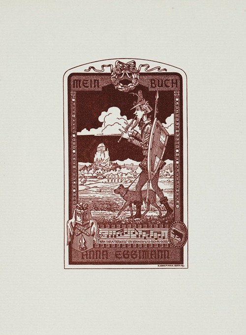 Bookplate; Mein Buch Anna Eggimman