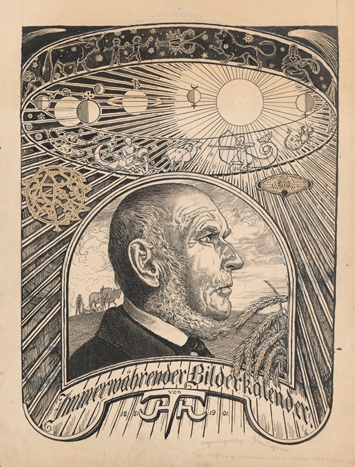 Designs for the cover of the “Eternal calendar in paintings”