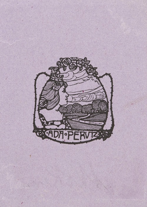 Bookplate; Ada Perutz