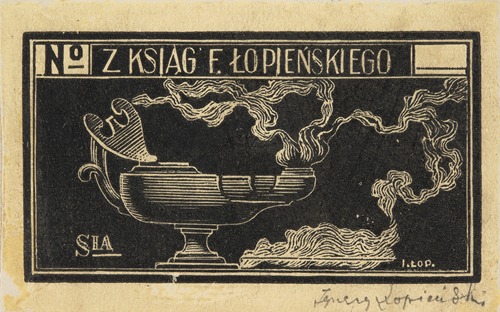 Bookplate of FeIIks Łopieński (1866-1941)