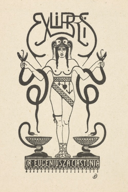 Bookplate of Eugeniusz Ciastoń