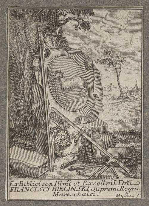 Bookplate of Franciszek Bieliński
