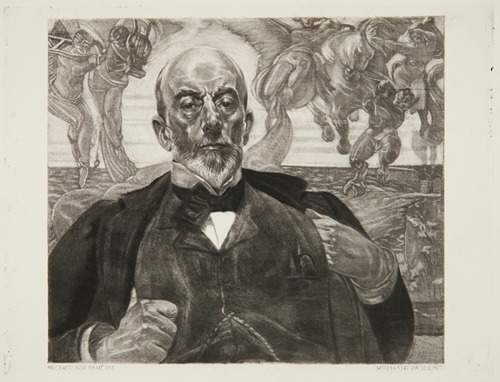 Portret architekta Tadeusza Stryjeńskiego według obrazu Jacka Malczewskiego