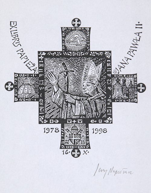 Ekslibris jubileuszowy Jana Pawła II (1920-2005)