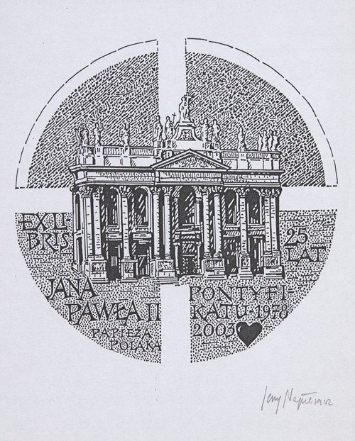 Ekslibris jubileuszowy Jana Pawła II (1920-2005)