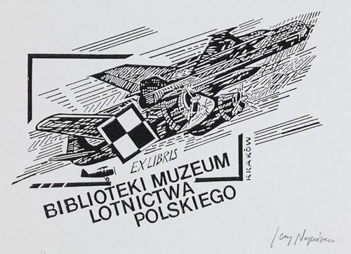 Ekslibris Muzeum Lotnictwa Polskiego w Krakowie
