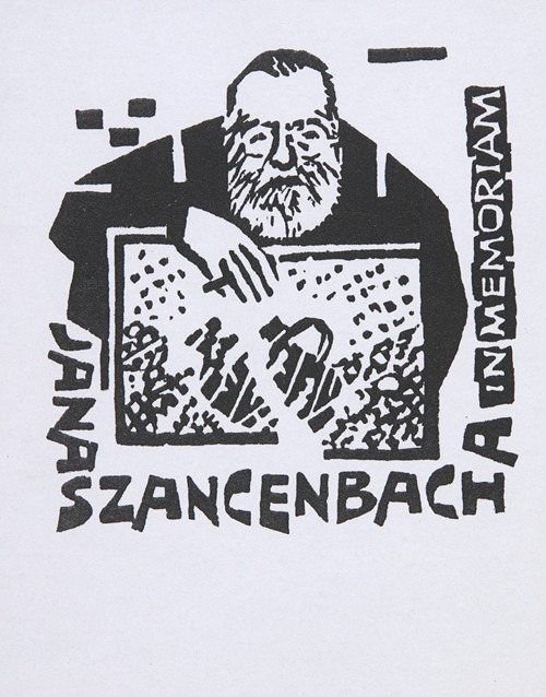 Ekslibris pamiątkowy Jana Szancenbacha (1928-1998)