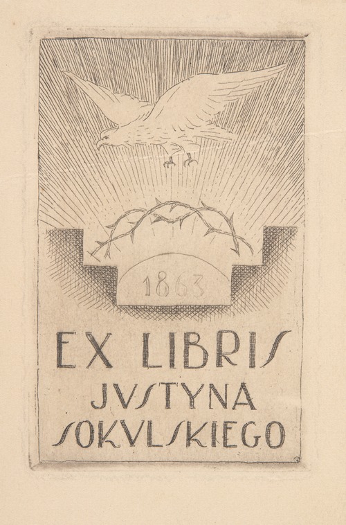 Ekslibris Justyna Sokulskiego (1872-1949)