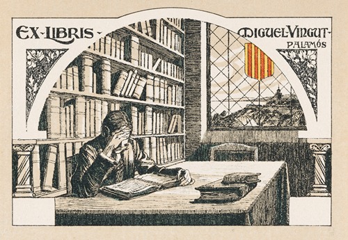 Bookplate of Miguel Vingut Palamós