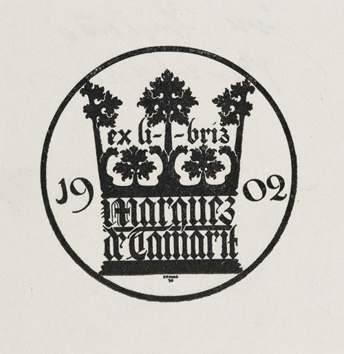 Bookplate of Marques de Tamarit [Josep de Suelves Montagut]