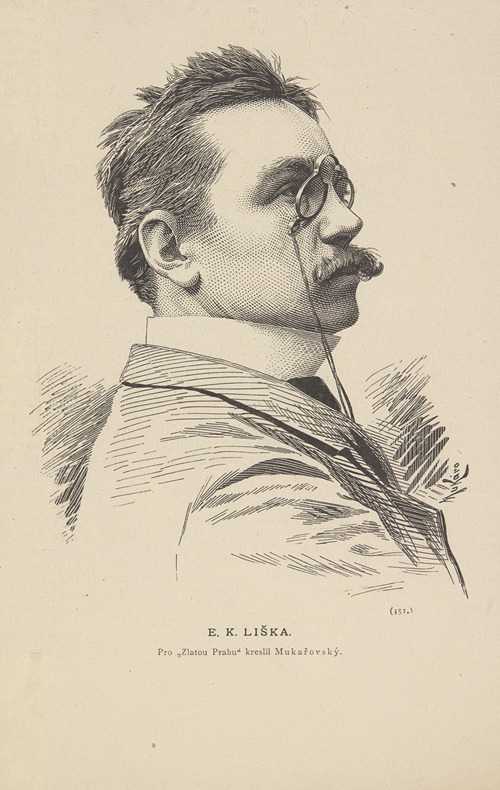 Emanuel Krescenc Liška (1852 Mikulovice – 1903 Prague) – Czech painter and illustrator