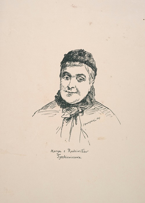 Portrait of Maria Tyszkiewicz, Née Radziwiłł