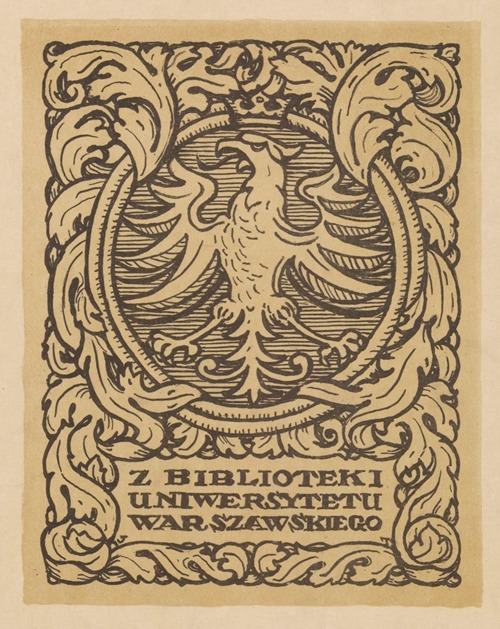 Bookplate of the University of Warsaw Library