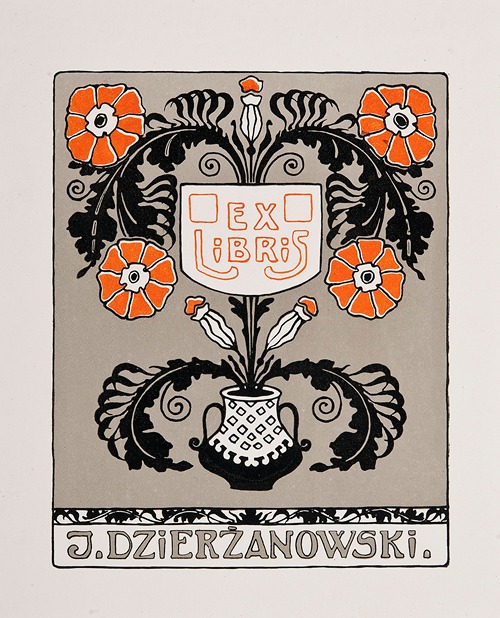 Bookplate of Juliusz Dzierżanowski