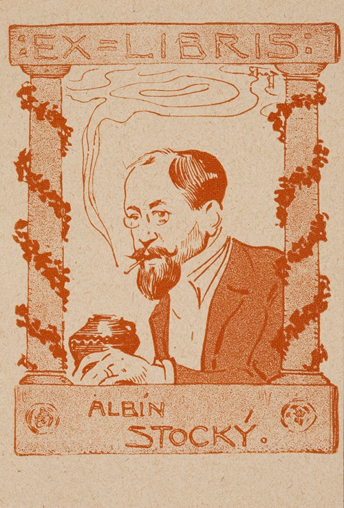 Bookplate of Albín Stocký