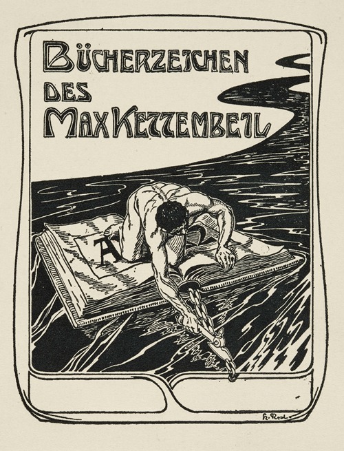 Bookplate; Bücherzeichen des Max Kettembeil