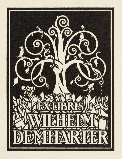 Bookplate of Wilhelm Demharter