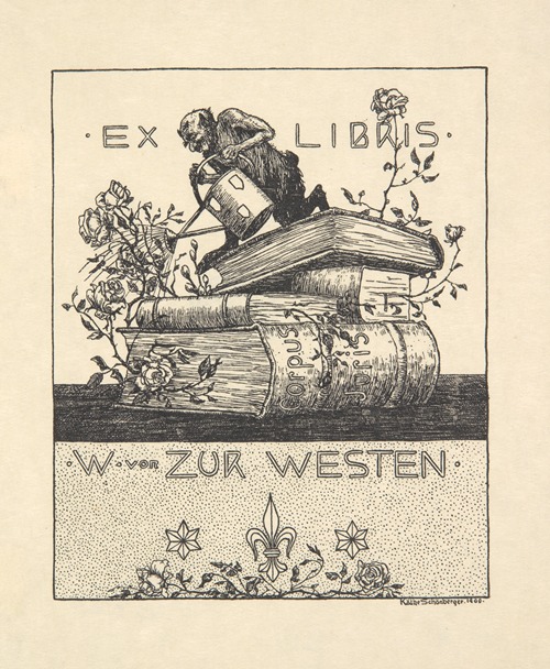 Ekslibris Walter von Zur Westen (1871-1948)