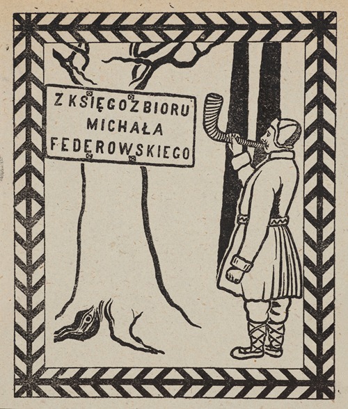 Bookplate of Michał Federowski