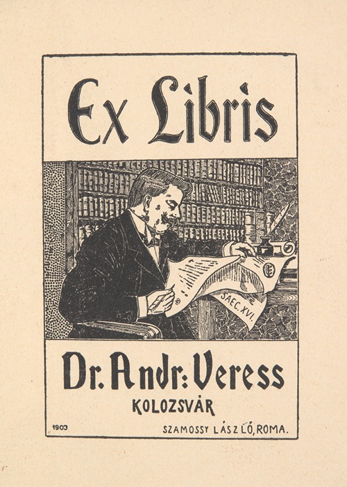 Ekslibris Andre Veress