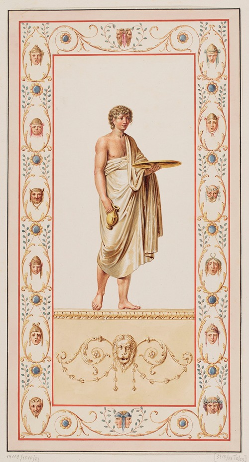 Vestigia delle Terme di Tito. Ganimedes. Quadro from wall ornamentation in room 15