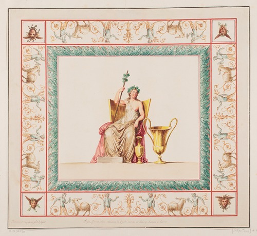 Vestigia delle Terme di Tito. Pomona. Quadro from vault ornamentation in room 15
