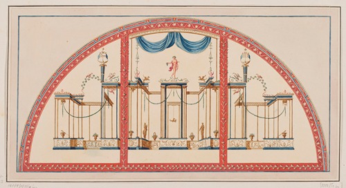Vestigia delle Terme di Tito. Sordino ornamentation in room 24