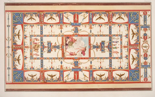 Vestigia delle Terme di Tito. Vault ornamentation in gallery 14