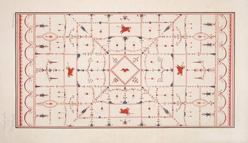 Vestigia delle Terme di Tito. Vault ornamentation in room 13.