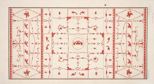 Vestigia delle Terme di Tito. Vault ornamentation in room 13