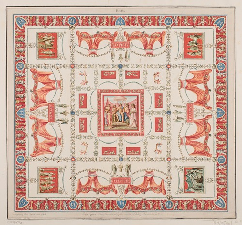 Vestigia delle Terme di Tito. Vault ornamentation in room 25