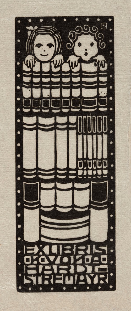 Bookplate of von K. A. Hardt Stremayr