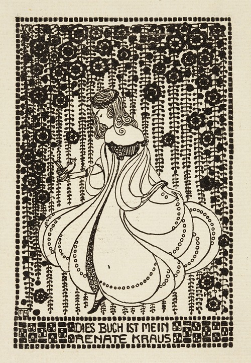 Bookplate; Dies buch ist mein Renate Kraus