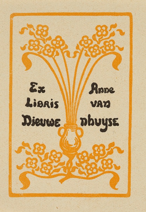 Bookplate of Anne van Nieuwenhuyse