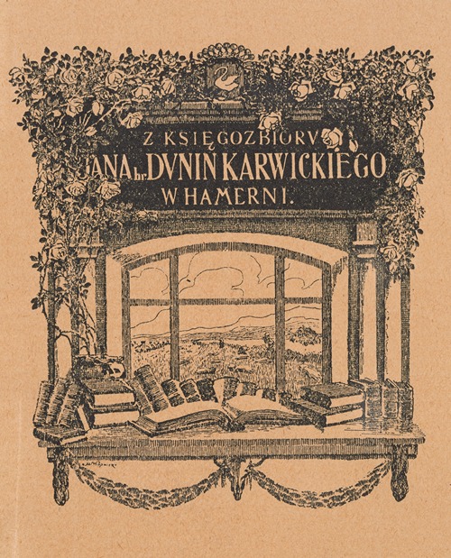 Bookplate of Jan Dunin Karwicki
