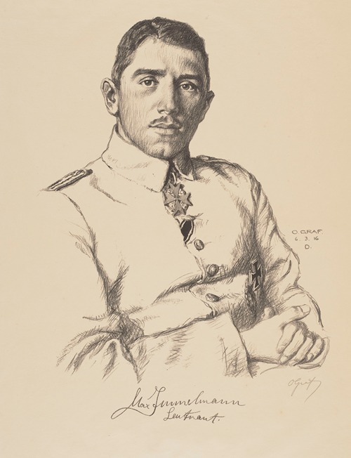 Portrait of Lieutenant Max Immelmann