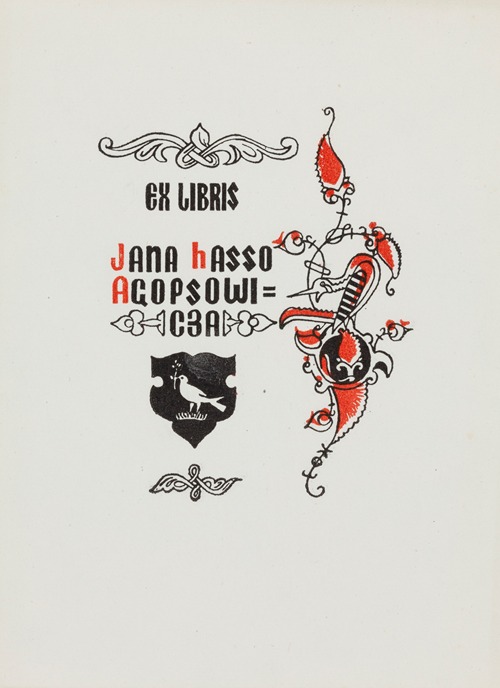 Ekslibris Jana Hasso Agopsowicza (1915-1982)