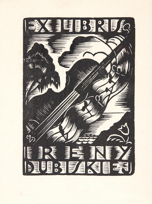Bookplate of Irena Dubiska