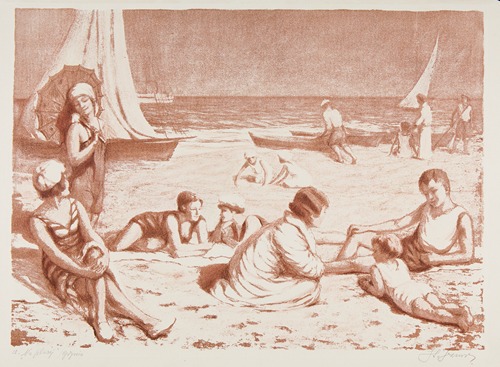 On the beach