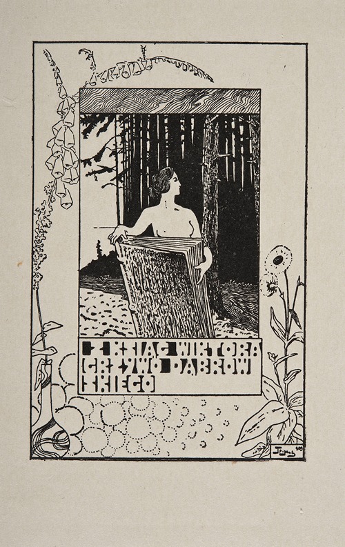 Bookplate of Wiktor Grzywo-Dąbrowski