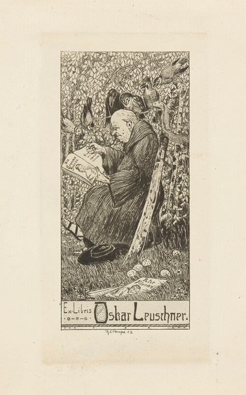 Bookplate of Oskar Leuschner