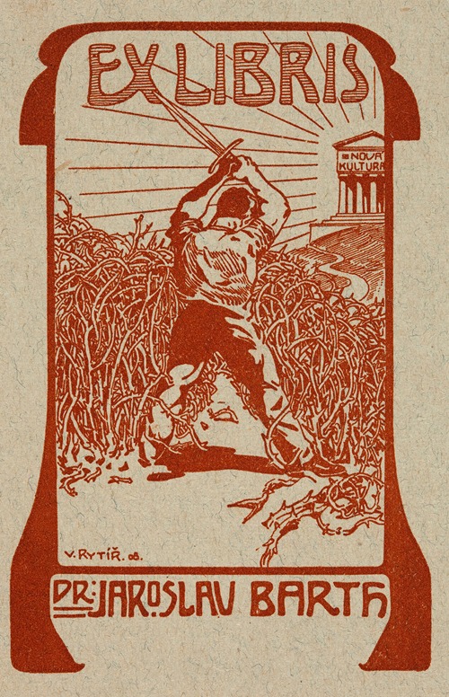 Bookplate of Dr. Jaroslav Barth