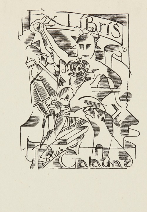 Bookplate of Paulius Galaune
